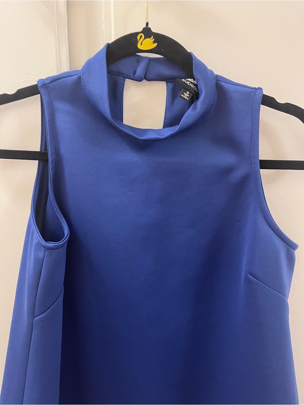 Bobeau Sleeveless High Neck Top in Royal Blue - Size Small